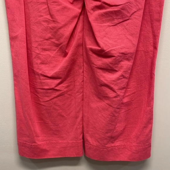 Talbots Linen Blend Flat Front Coral Pants 10 - Picture 6 of 14